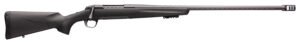 Browning 035543299 X-Bolt Pro Long Range 6.8 Western 3+1 26" Skip Fluted Heavy Barrel, Recoil Hawg Muzzle Brake, Spiral Fluted Bolt, Carbon Gray Elite Cerakote, Natural Carbon Fiber Stock