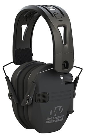 Walker's GWPRSEMRH RAZR Razor Tacti-Grip 23 dB Over the Head Black Polymer