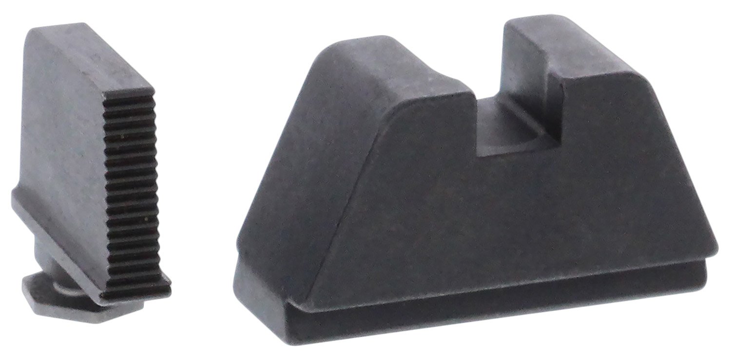 AmeriGlo GL470 Optic Compatible Sight Set for Glock 2XL Tall Serrated Front Sight- Black Rear Sight