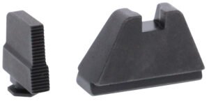 AmeriGlo GL507 Optic Compatible Sight Set for Glock  5XL Tall Serrated Front Sight-Black Rear Sight