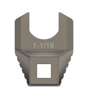 Real Avid AVMF1116BNW Master -Fit Barrell Nut Wrench 1 1/16" Titanium Titanium/Stainless Steel AR-Platform Free-Float Handle
