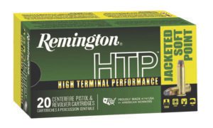 Remington Ammunition 23002 HTP  44RemMag 240gr Jacketed Soft Point 20 Per Box/25 Case