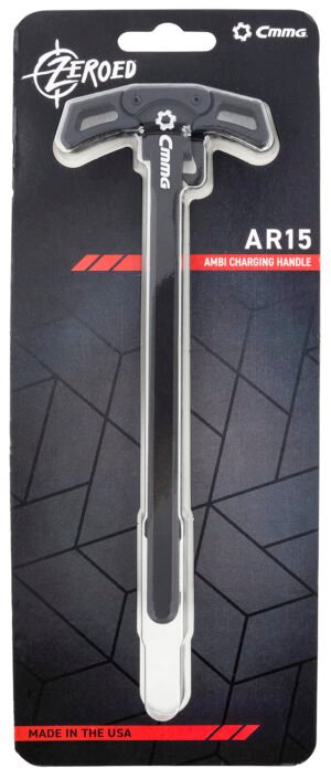 CMMG 55BA5A4 Charging Handle Zeroed Ambidextrous 7075-T6 Aluminum for AR-15 Platform