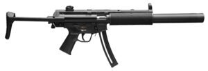 HK 81000469 MP5  Full Size 22 LR 10+1 16.10" Black Steel Barrel. Black Retractable Black Polymer Stock & Grips