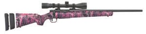 Mossberg 28143 Patriot Super Bantam 6.5 Creedmoor 5+1 20" Matte Blued Fluted Barrel Matte Blued Steel Muddy Girl Wild Right Hand