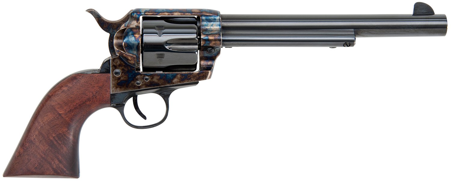 Traditions SAT73004 1873 45 Colt (LC) 6rd 7.50" Blued Cylinder/Barrel Color Case Hardened Steel Frame with Walnut Grips