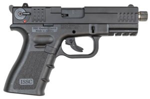 ISSC 111010 M22 Gen 2 22 LR 10+1 4.10" Threaded Barrel, Front & Rear Serrated Steel Slide, Polymer Frame w/Picatinny Accessory Rail, Black Textured Polymer Grip