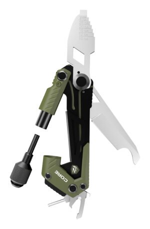 Real Avid AVGTCORSG Core Gun Tool Shotgun Olive Green/Black Stainless Steel Folding 1.50" Shotgun