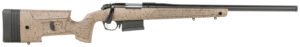 Bergara Rifles B14LM358C B-14 HMR 300 PRC 5+1 26" Graphite Black Cerakote Barrel, Black Speckled Brown Molded w/Mini-Chassis, Adjustable LOP & Cheek Piece Stock