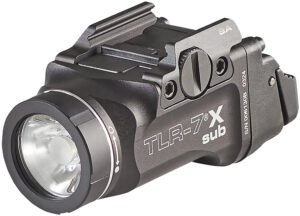 Streamlight 69404 TLR-7 X Sub USB  Black Anodized 6000 Series Aluminum Springfield Armory Hellcat Subcompact Pistol with Accessory Rail 500 Lumens White LED Bulb 141 Meters Beam Rail Clamp Mount