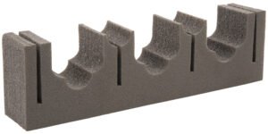 Allen 5658 Firearm & Fishing Rod Magnetic Holder Black Metal/Foam Holds 3 Rifle/Shotgun