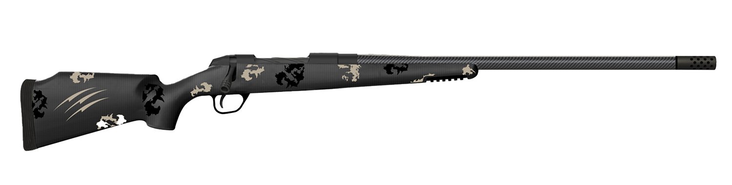 Fierce Firearms FCTRG6MMCM24BBO CT Rage 6mm Creedmoor 4+1 24" Carbon Fiber C3 Carbon Fiber Barrel Black Cerakote Titanium Blackout Camo Fixed Fierce Tech C3 Stock Right Hand