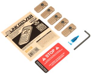 Strike Industries LINK-COVER-FDE LINK Cover  Flat Dark Earth Polymer for M-lok & Keymod Rails 5 Pack