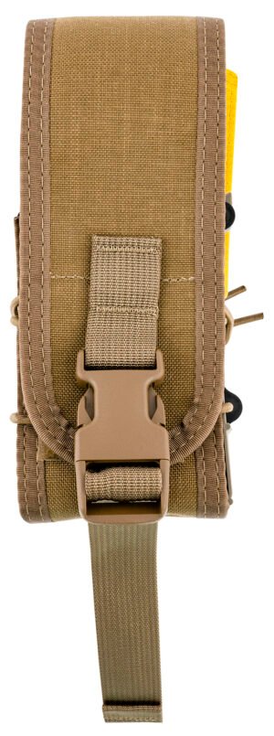 High Speed Gear 182RC0CB TACO X2R Mag Pouch Double Covered Coyote Brown Nylon MOLLE Compatible w/ Rifle