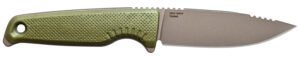 S.O.G SOG17790357 Altair FX 3.40" Fixed Plain Satin TiNi Cryo CPM 154 SS Blade/ Field Green GRN Handle