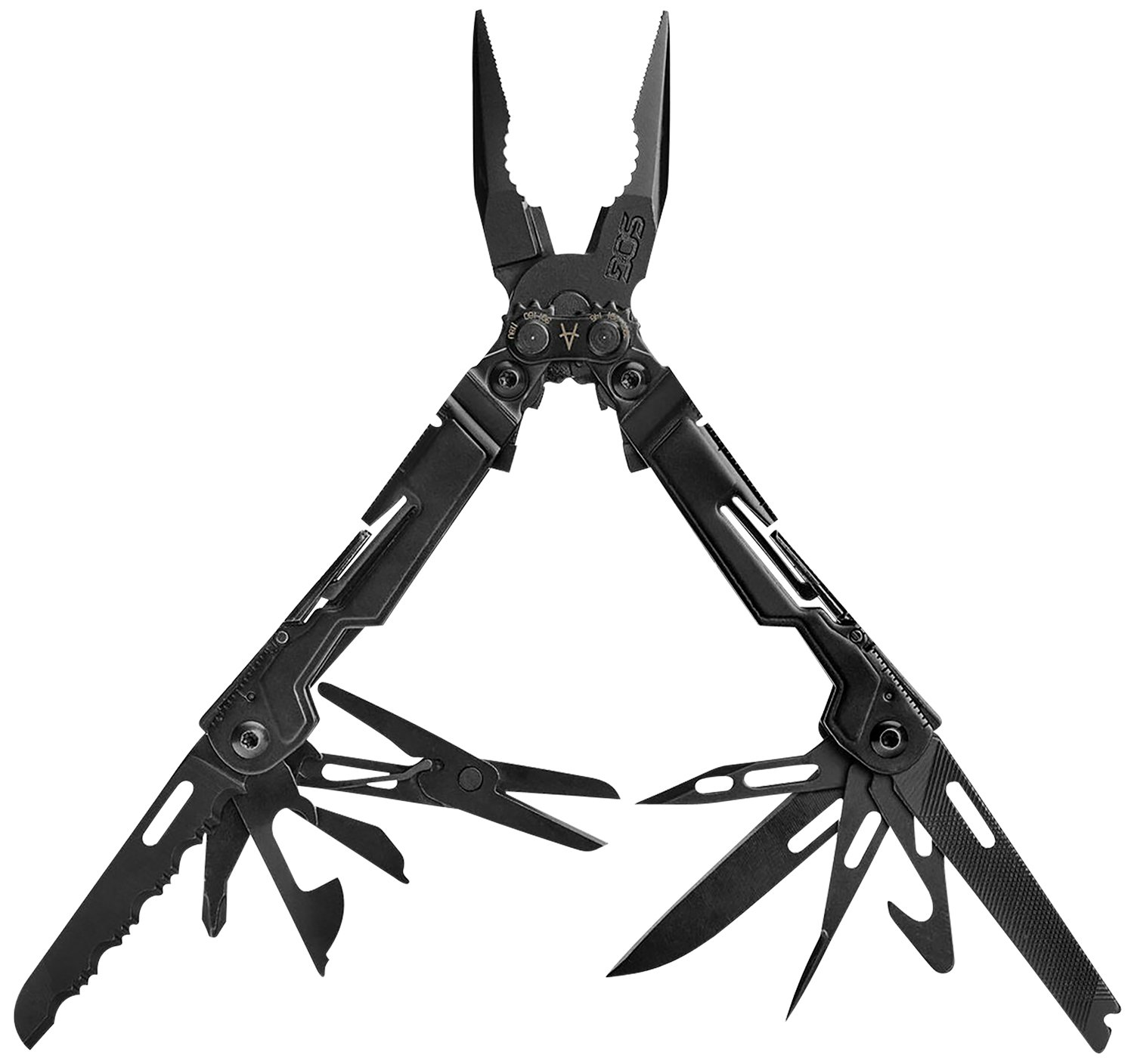 S.O.G SOG-PP1002-C PowerPint Black Hardcoat Anodized Stainless Steel 5.10" Long Features 5Cr15MoV Stainless Steel