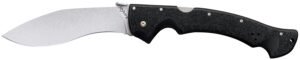 Cold Steel CS-62JL Rajah II 6" Folding Plain Stone Washed Japanese AUS-10A SS Blade/ Black Griv-Ex Handle