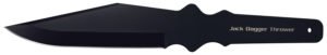 Cold Steel CS80TJDZ Jack Dagger Thrower 7.50" Fixed Plain Clip Point Black 1050 High Carbon