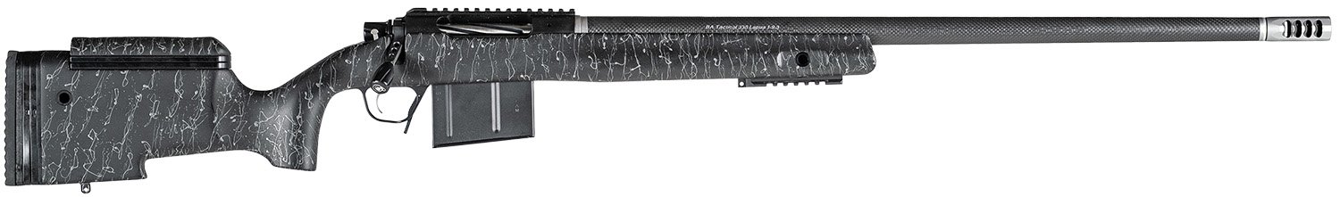 Christensen Arms 8010400500 BA Tactical Long Range 6mm Creedmoor 4+1 24" Carbon Fiber Barrel, Black Nitride Finish, Black with Gray Webbing Stock