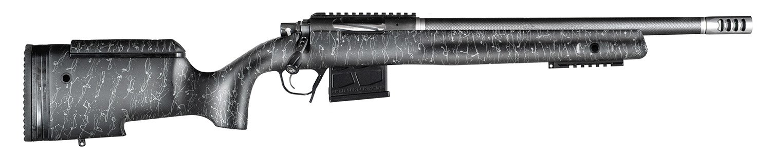 Christensen Arms CA10271H88281 BA Tactical Long Range 6.5 Creedmoor 4+1 16" Carbon Fiber Barrel, Black Nitride Finish, Black with Gray Webbing Stock