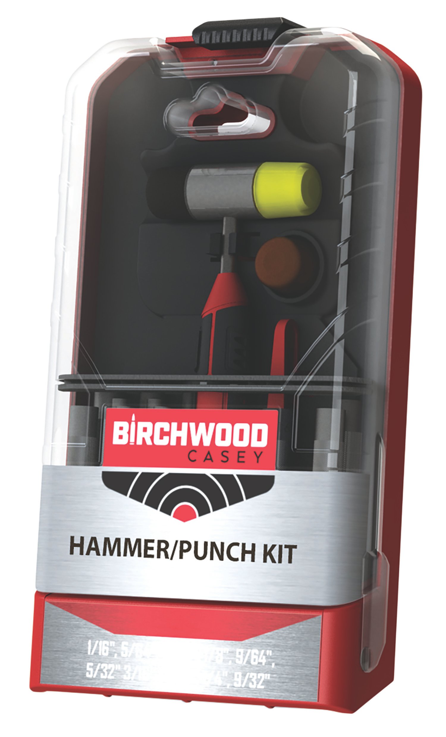 Birchwood Casey ARPNCHHMKIT Hammer & Punch Kit Black/Red AR Platform Firearm 19 Pieces