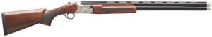 Charles Daly 930331 202A  Compact 20 Gauge Break Open 3" 2rd 26" Blued Over/Under Vent Rib Barrel, Engraved Silver Aluminum Receiver, Fixed Walnut Stock, Right Hand