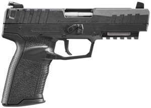 FN 66101274 Five-seveN MRD 5.7x28mm 20+1 4.80" Black Steel Barrel, Black Optic Ready/Serrated Steel Slide & Polymer Frame w/Picatinny Rail, Black Textured Polymer Grip, Ambidextrous