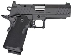Springfield Armory PH9117AOS Prodigy  9mm Luger 20+1/17+1 4.25" Bull Barrel, Black Cerakote Carbon Steel Frame w/Picatinny Acc. Rail, Optic Ready Slide, Polymer Grip, Fiber Optic Sight