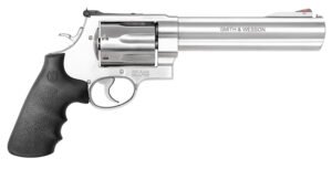 Smith & Wesson 13331 Model 350  X-Frame 350 Legend 7 Shot 7.50" Satin Stainless Steel Barrel, Cylinder & Frame, Black Finger Grooved Grip, Internal Lock Safety, Exposed Hammer