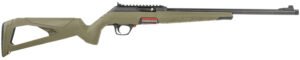 Winchester Repeating Arms 521140102 Wildcat  22 LR 10+1 18", Matte Black Barrel/Rec, Skeletonized OD Green Stock, Ghost Ring Sight, Suppressor Ready