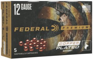Federal P1541B Premium Max Buck 12Gauge 2.75" 1BuckShot 16Pellets 5 Per Box/50 Case