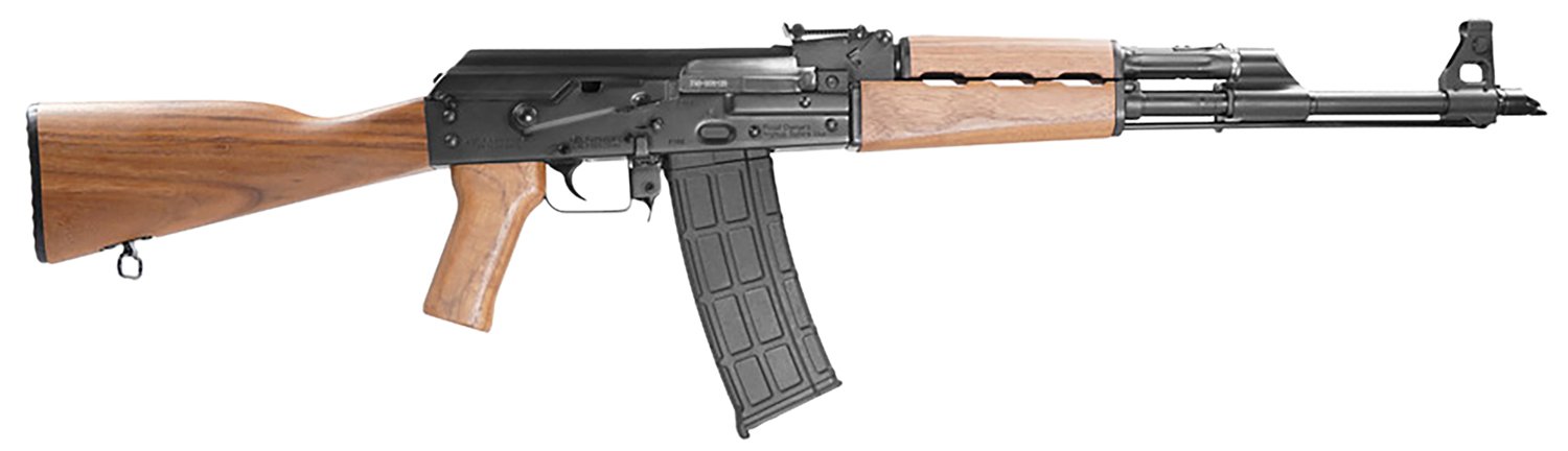 Zastava Arms Usa ZR90556WM ZPAP M90 5.56x45mm 30+1 18.25" Black Chrome Lined Barrel, Black Walnut Handguard, Walnut Fixed Stock & Grip