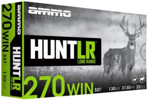 Ammo Inc 270W130SSTA20D Hunt Long Range 270Win 130gr Super Shock Tip 20 Per Box/10 Case
