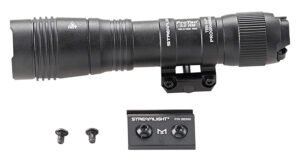 Streamlight 89003 ProTac 2.0  Black Anodized Aluminum 250/2000 Lumens White LED Bulb, 266 Meters Beam, Picatinny Rail Mount, Rifle