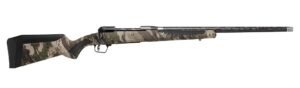 Savage Arms 58029 110 UltraLite 7mm PRC 2+1 22" Threaded Carbon Fiber Wrapped Barrel, Black Melonite Rec, Woodland Camo AccuStock with AccuFit