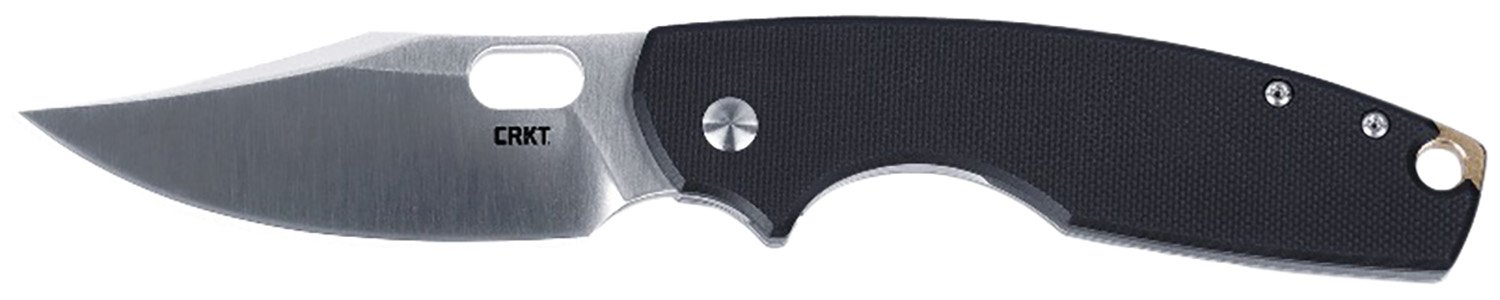 CRKT 5321 Pilar IV 3.09" Folding Plain Satin D2 Steel Blade/Black/SS G10/SS Handle Includes Pocket Clip