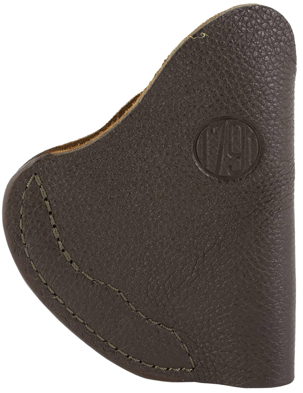 1791 Gunleather FCD2BRWL Fair Chase IWB Size 02 Brown Leather Deer Hide Belt Clip Fits Ruger LCR Left Hand
