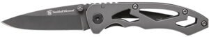 Smith & Wesson Knives CK400CP Skeletonized  2.20" Folding Drop Point Plain Stainless Steel Blade 3.20" Handle Includes Pocket Clip