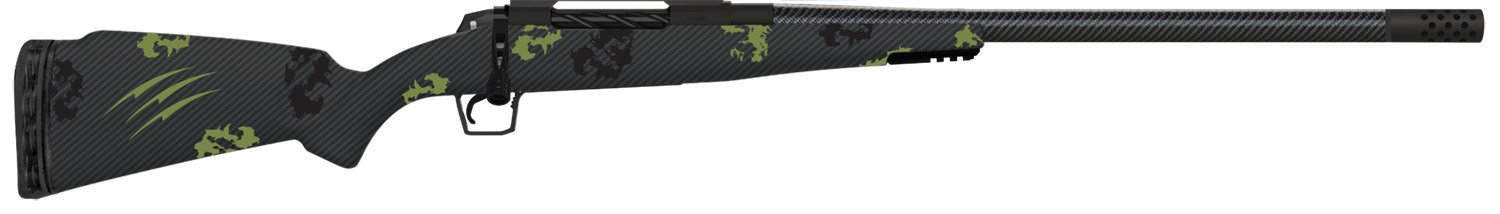 Fierce Firearms TROG7PRC22BF CT Rogue 7mm PRC 3+1 22" Carbon Fiber Barrel, Black Cerakote Titanium Rec, Forest Camo Rogue Stock