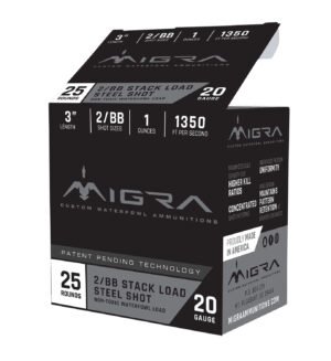 Migra Ammunitions M20S46 Combinational 20Gauge 3" 1oz 4/6Shot 25 Per Box/10 Case