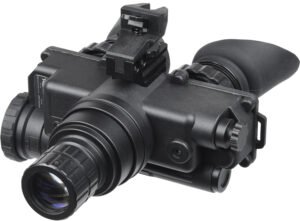 AGM Global Vision 12W7P122154211 Wolf-7 PRO NW1 Night Vision Goggles Black 1x 27mm, Generation 2+ Level 1, 45-54 lp/mm Resolution, White Filter
