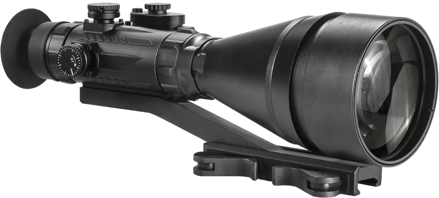 AGM Global Vision 15WP6623484111 Wolverine Pro-6 3AW1 Night Vision Rifle Scope Matte Black 6x100mm Gen 3 Auto-Gated White Phosphor Level 1 Illuminated Red Chevron w/Ballistic Drop Reticle