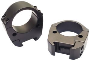 Talley TMS35H Modern Sporting  Black Anodized Aluminum 35mm Tube High Picatinny Rail 0 MOA