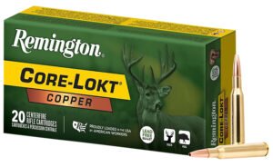 Remington Ammunition R27856 Core-Lokt Copper 243Win 85gr Copper Hollow Point 20 Per Box/10 Case