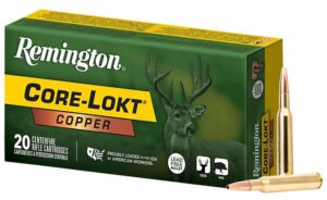 Remington Ammunition R27855 Core-Lokt Copper 270Win 130gr Copper Hollow Point 20 Per Box/10 Case