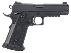 Girsan 395050 Witness2311  45 ACP 11+1 4.25" Black Steel Barrel, Black Serrated Steel Slide, Black Polymer Frame w/Beavertail & Picatinny Rail, Black Checkered Polymer Grip, Ambidextrous