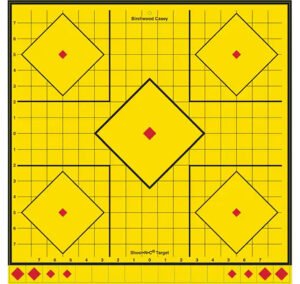 Birchwood Casey LRSIT-5PK Long Range Self-Adhesive Paper Yellow 17.75" 5-Diamond 5 Pack