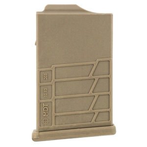 Mdt Sporting Goods Inc 104447FDE AICS Magazine 10rd Extended 308/6.5 Creedmoor Short Action, FDE Polymer Fits Some Chassis/Bottom Metal (MDT/XLR/KRG/GRS/CDI/Pacific Tool & Gauge)