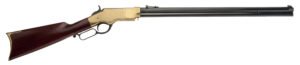 Cimarron CA288 1860 Henry Civilian 45 Colt (Long Colt) 12+1 24" Blued Octagon Barrel, Brass Stainless Steel Receiver, Walnut Fixed Stock, Right Hand