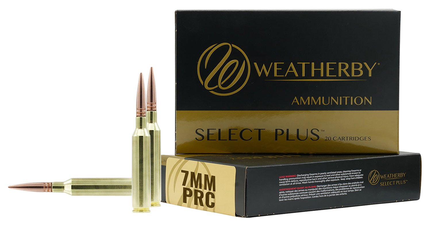 Weatherby F7PRC150SCO Select Plus 7mmPRC 150gr Swift Scirocco 20 Per Box/10 Case